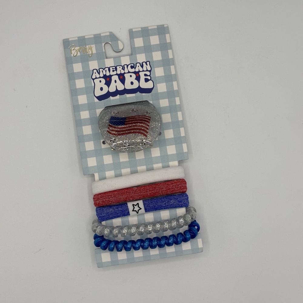 6 PC Berry Patriotic Hair Accessories Bundle NEW - Picture 5 of 9